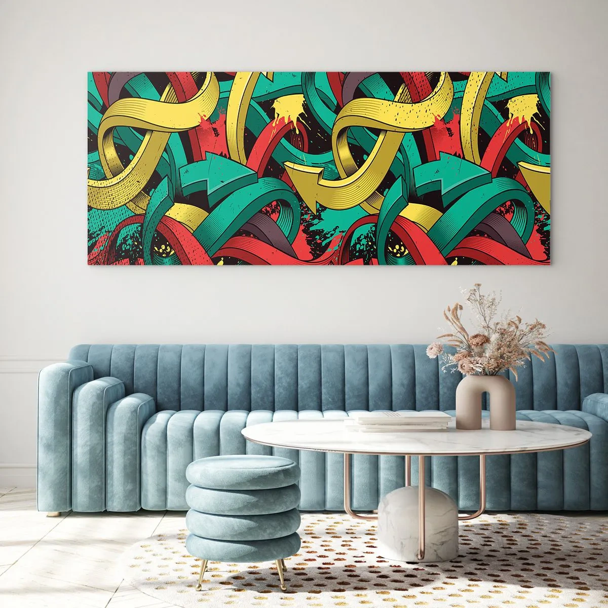 Glasbild - Bild auf glas - Welcher Weg zum Ziel? - 100x40 cm