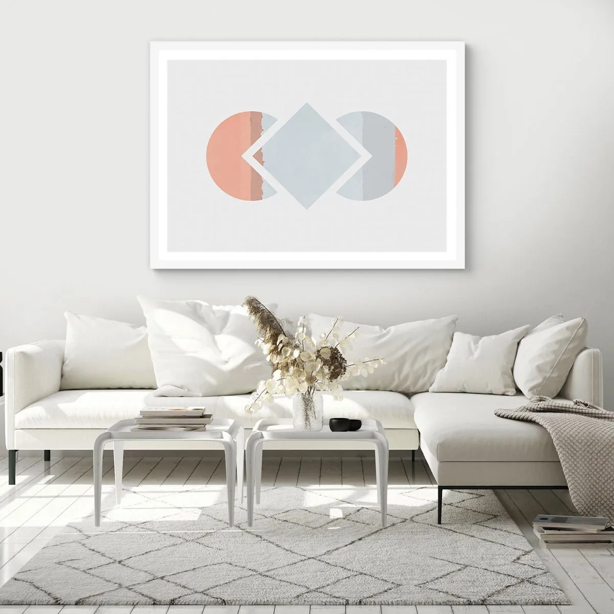 Poster in einem weißen Rahmen - Die Situation ist klar - 100x70 cm