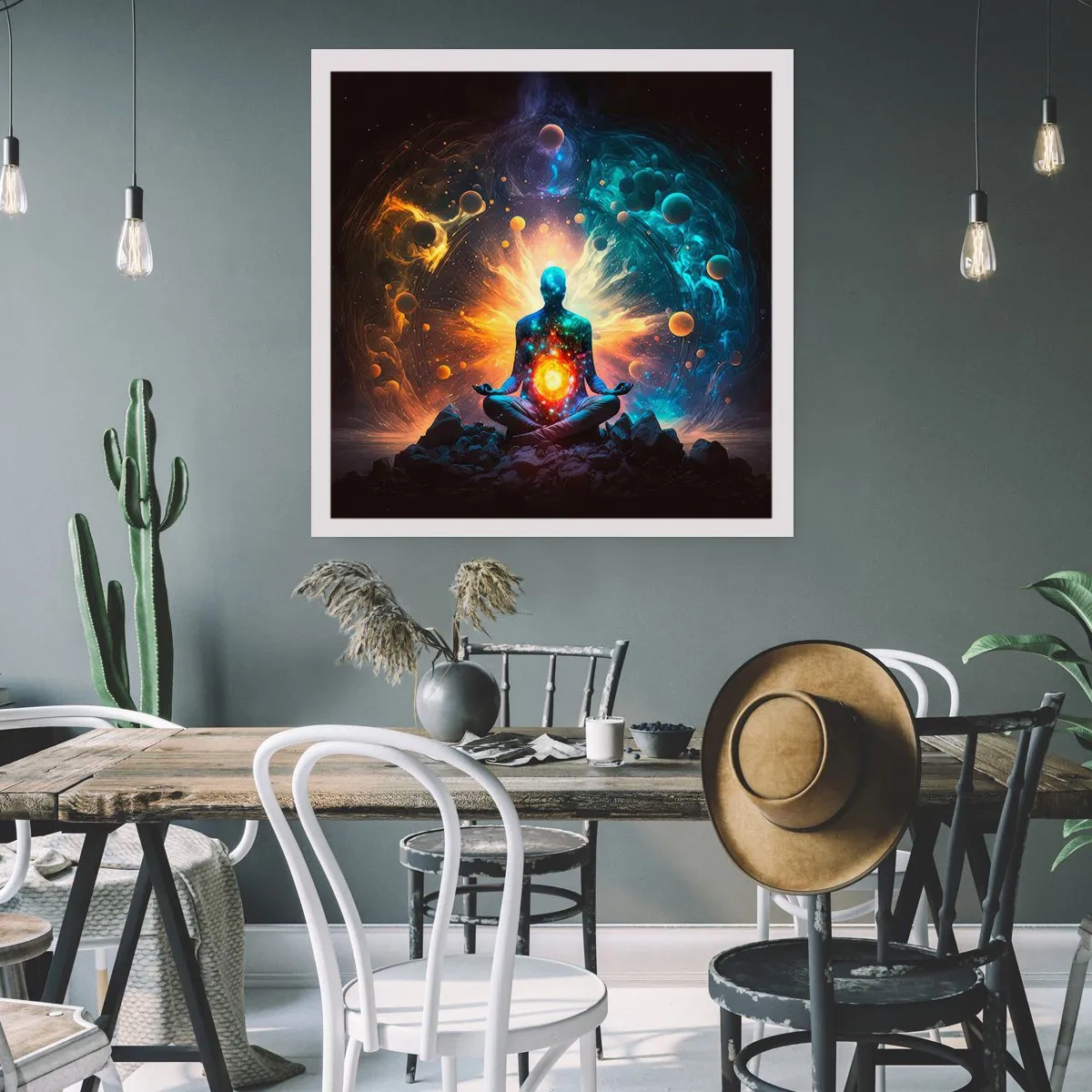 Poster - Kosmischer Frieden - 50x50 cm