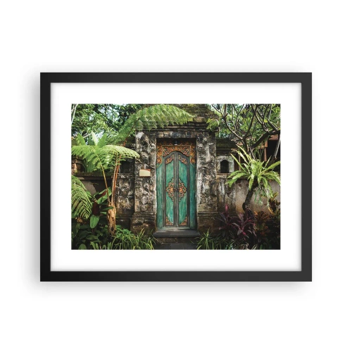 Poster in einem schwarzem Rahmen - Eine Tür zu einer exotischen Welt - 40x30 cm