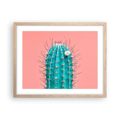 Poster in einem Rahmen aus heller Eiche - Schau einfach hin - 50x40 cm