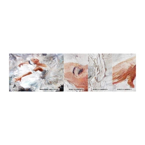 Fototapeten Muster Premium Canvas - Zart und leicht wie Tüll - Ballerina, Tanzen, Ballett - 100x30 cm