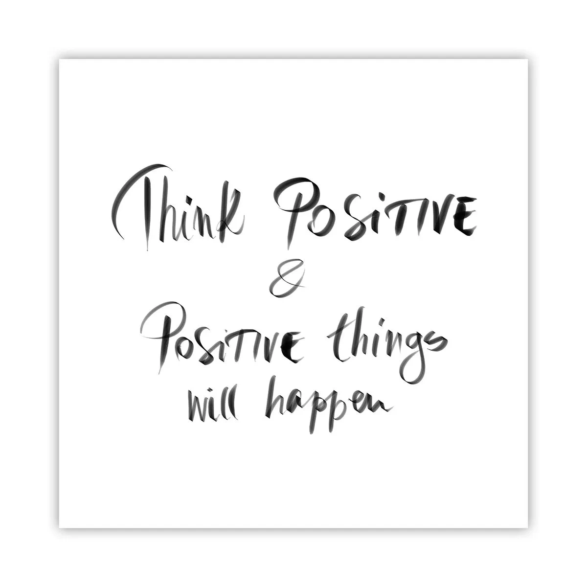 Poster - Wie soll man leben? - 60x60 cm