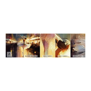 Fototapeten Muster Selbstklebend Deluxe Sticker - Wunder auf der Straße - Ballerina, Tanzen, Ölfarbe - 100x30 cm