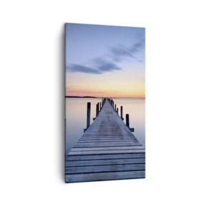 Bild auf Leinwand - Leinwandbild - Die Ruhe einer heiteren Dämmerung - 45x80 cm