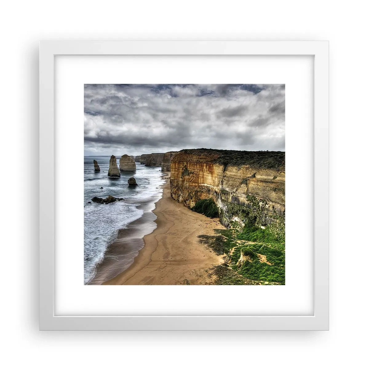 Poster in einem weißen Rahmen - Rohe Schönheit - 30x30 cm