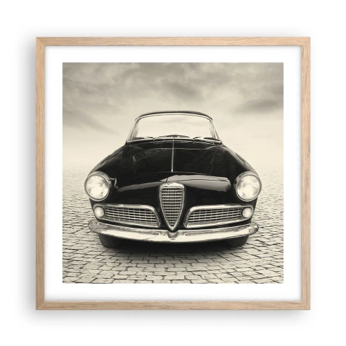 Poster in einem Rahmen aus heller Eiche - Man muss mich einfach lieben - 50x50 cm