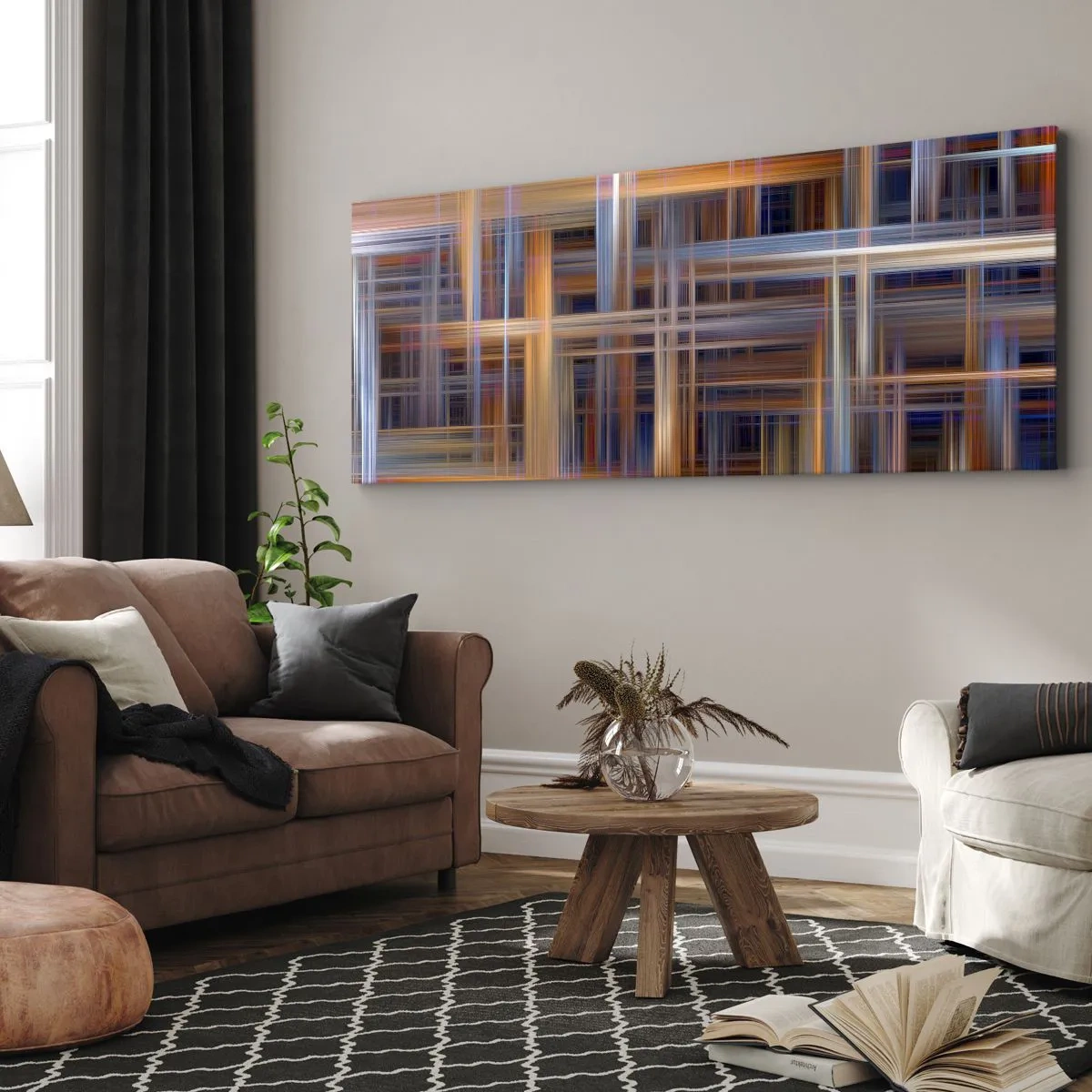 Bild auf Leinwand - Leinwandbild - Aus Licht gewebt - 100x40 cm