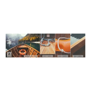 Fototapeten Muster Premium Canvas - Bergreise - Landschaft, Berge, Alpen - 100x30 cm