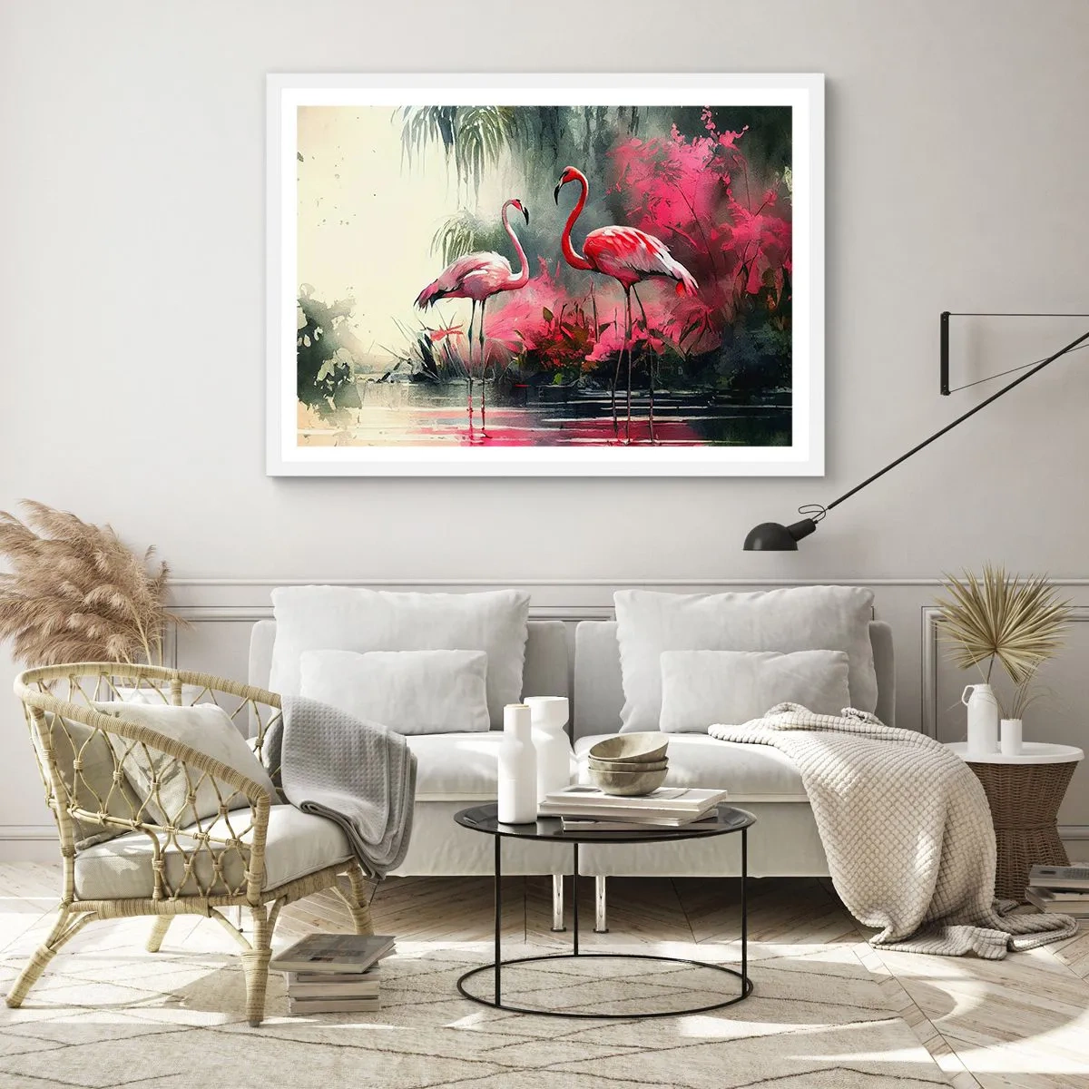 Poster in einem weißen Rahmen - Lektion in natürlicher Anmut - 40x30 cm