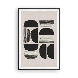 Poster in einem schwarzem Rahmen - Halbherzige Deals - 61x91 cm