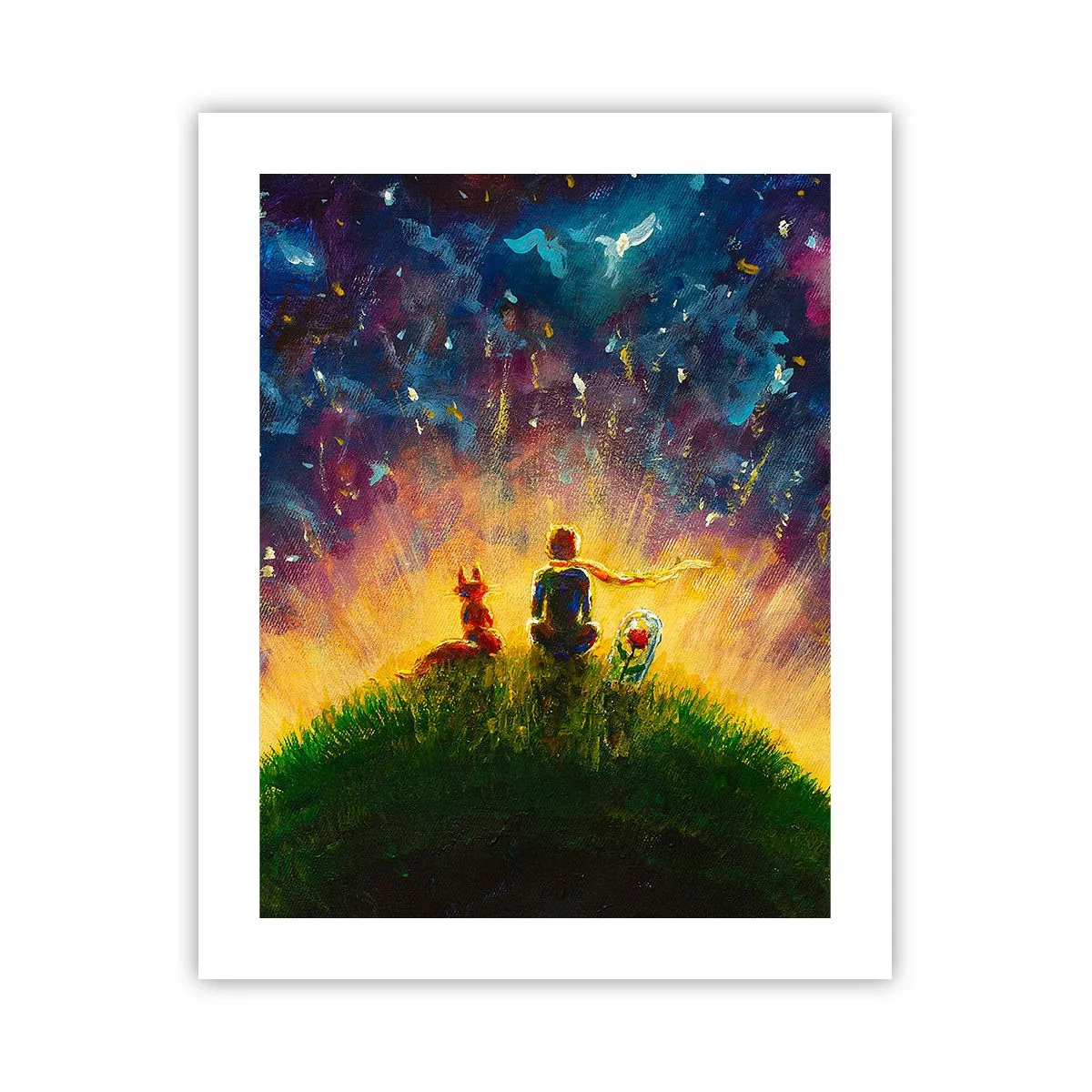 Poster - Liebe und Freundschaft - die ganze Welt - 40x50 cm