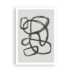 Poster - Schleifenabstraktion - 70x100 cm
