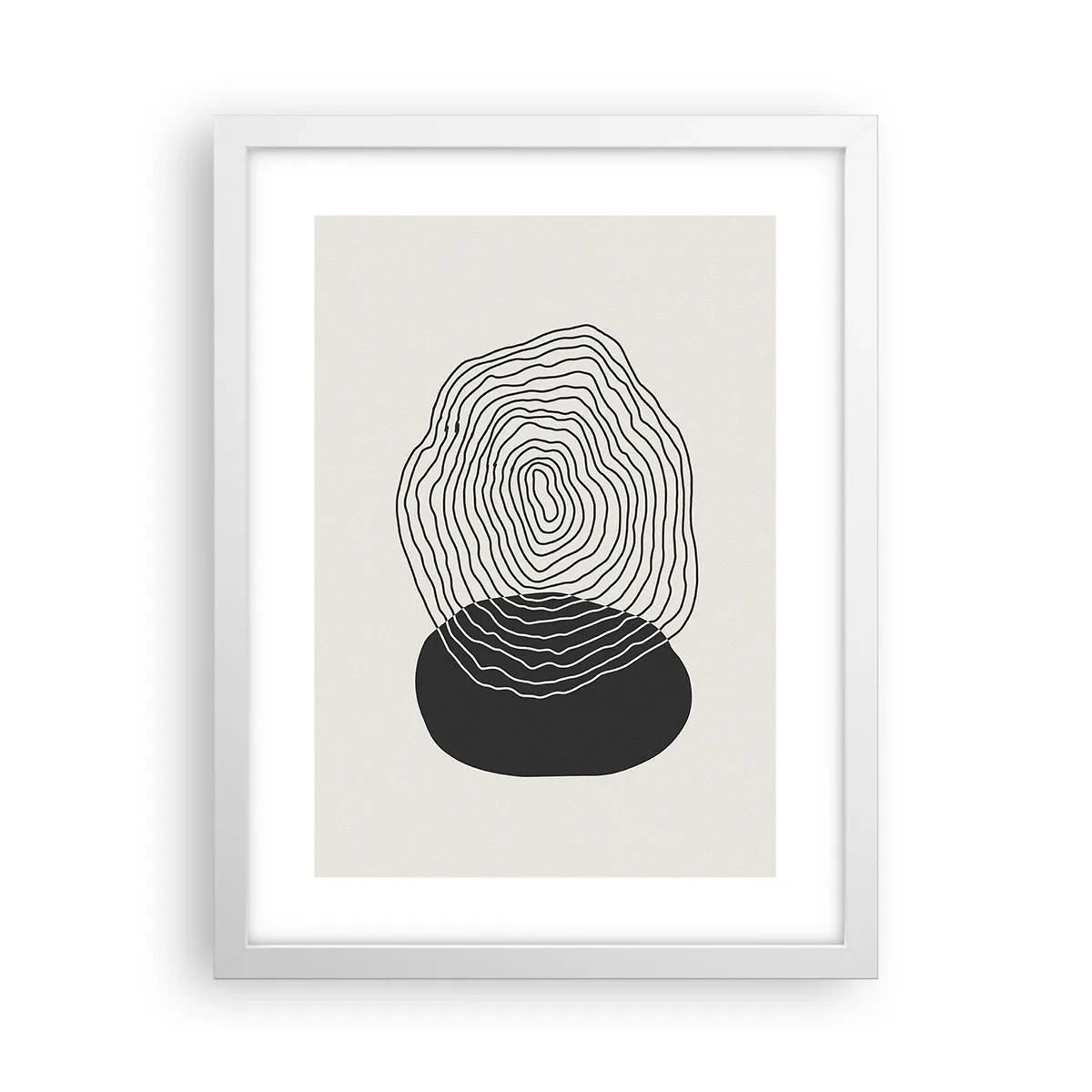 Poster in einem weißen Rahmen - Dauer und Schwingung - 30x40 cm