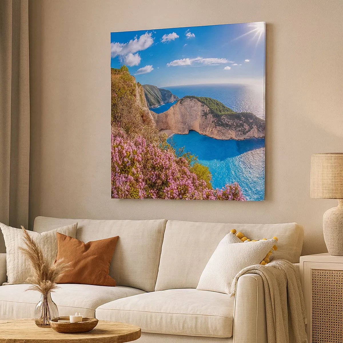 Bild auf Leinwand - Leinwandbild - Mein toller Griechenlandurlaub - 30x30 cm