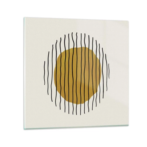 Glasbild - Bild auf glas - Abstraktion, die vor Hitze zittert - 70x70 cm