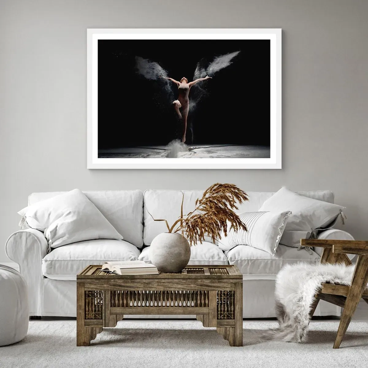 Poster in einem weißen Rahmen - Elfen existieren - 40x30 cm