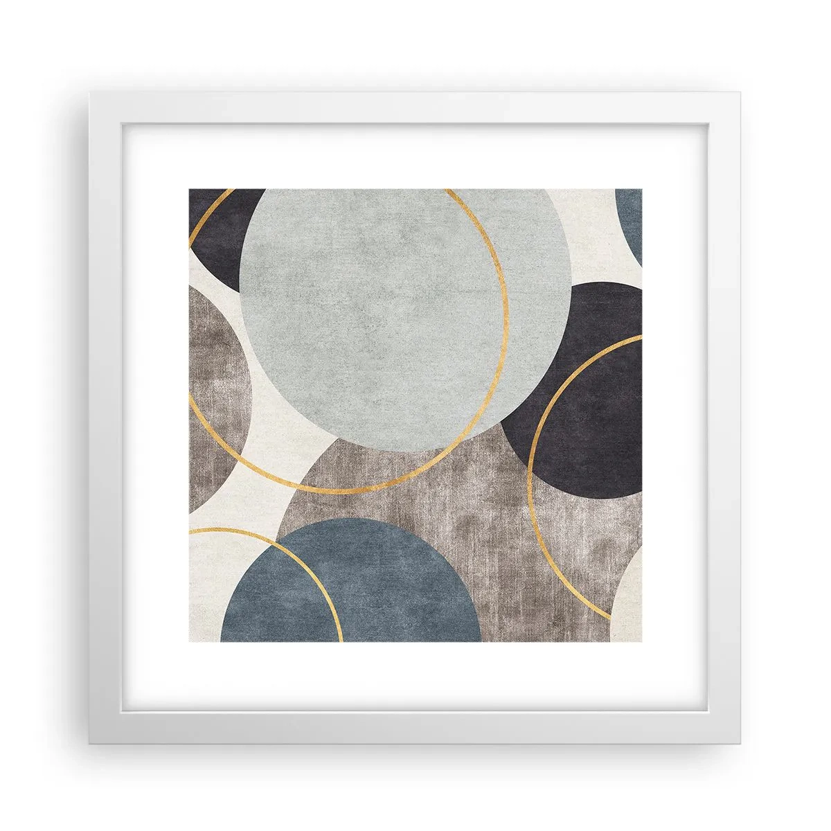 Poster in einem weißen Rahmen - Rad für Rad - 30x30 cm