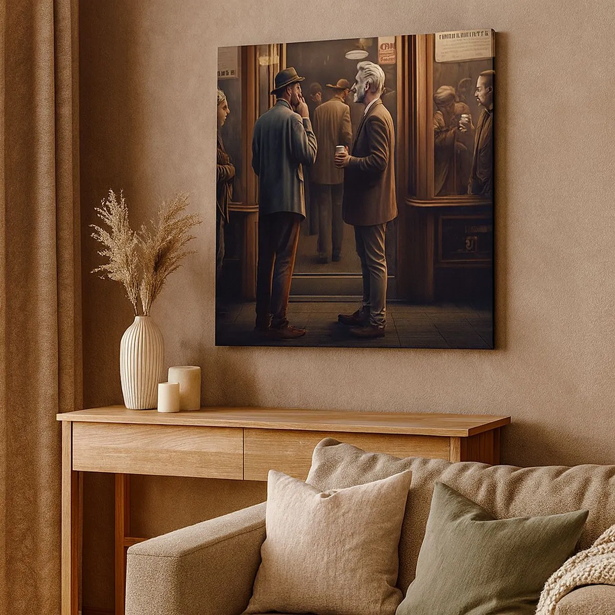 Bild auf Leinwand - Leinwandbild - Gute Zeit des Tages - 30x30 cm