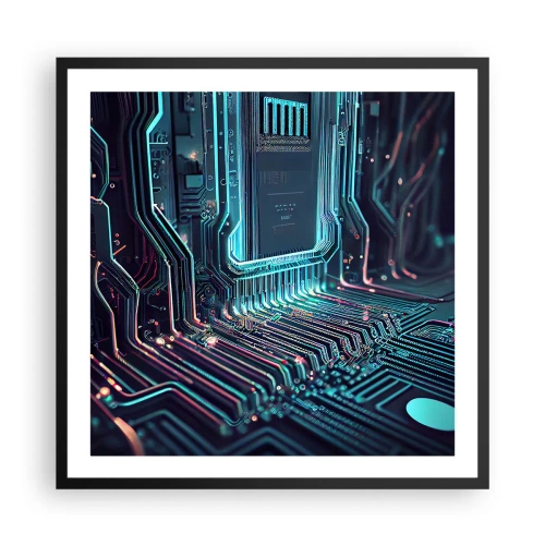 Poster in einem schwarzem Rahmen - Ich denke nur… - 60x60 cm