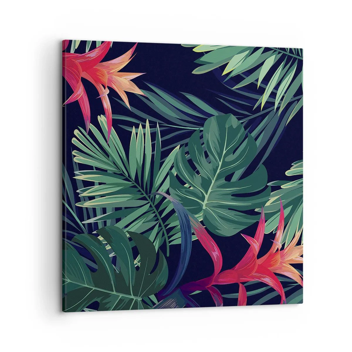 Bild auf Leinwand - Leinwandbild - Im Grünen in Flammen gehen - 50x50 cm