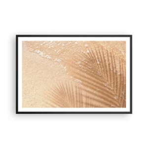 Poster in einem schwarzem Rahmen - Der Schatten eines heißen Sommers - 91x61 cm