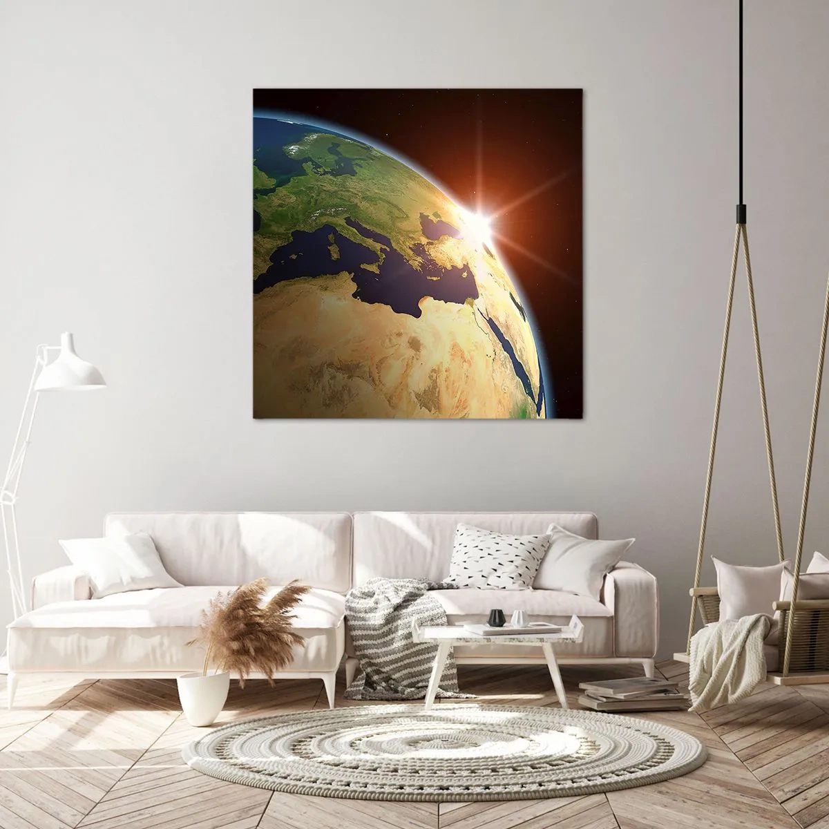 Bild auf Leinwand - Leinwandbild - Sonnenaufgang - 50x50 cm
