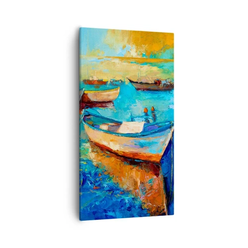 Bild auf Leinwand - Leinwandbild - In der südlichen Bucht - 55x100 cm