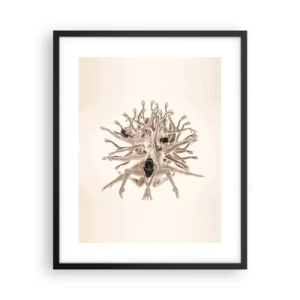 Poster in einem schwarzem Rahmen - Aufblühen im Tanz - 40x50 cm