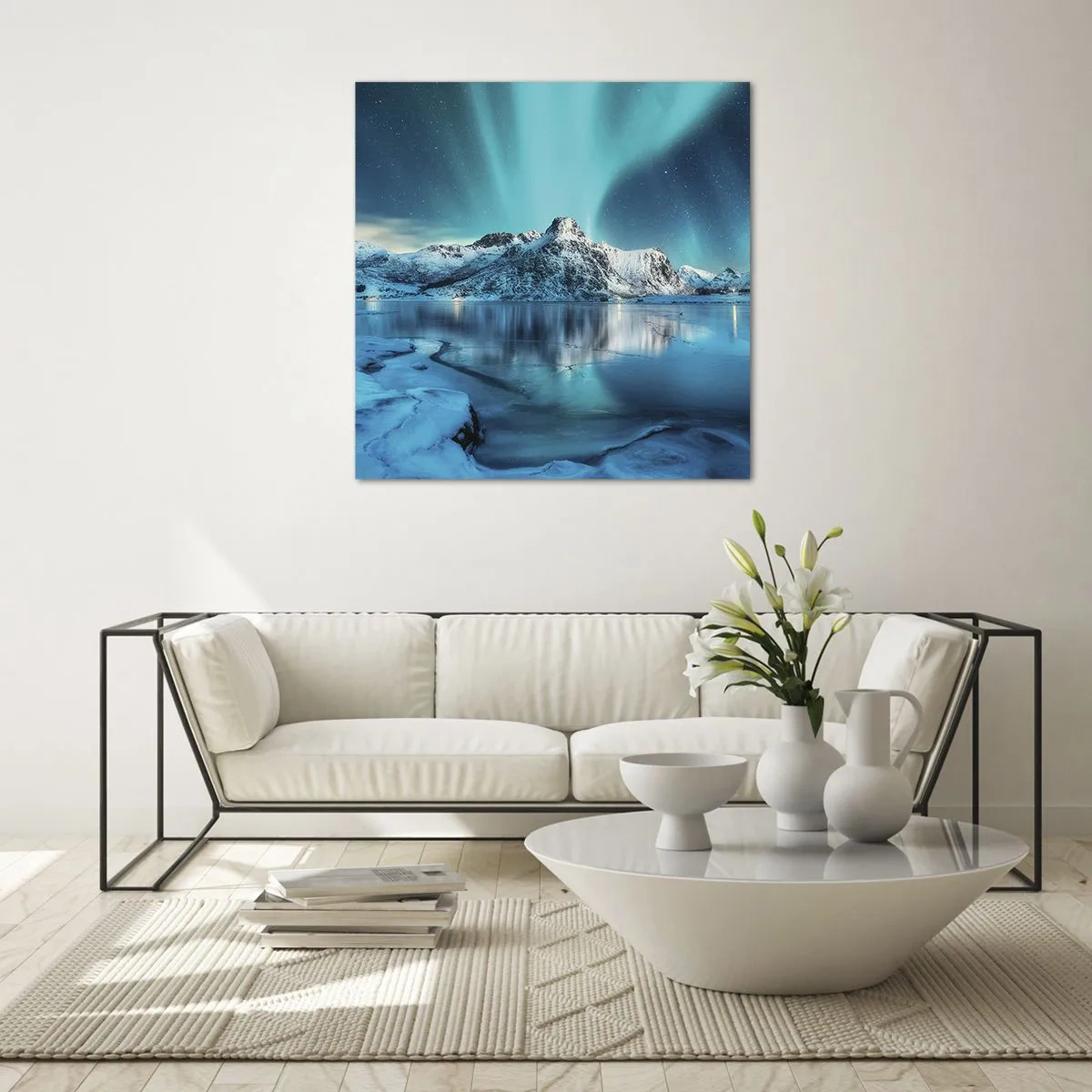 Glasbild - Bild auf glas - Lichtnacht - 50x50 cm