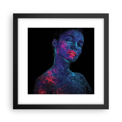 Poster in einem schwarzem Rahmen - Im Sternenstaub - 30x30 cm