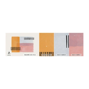Fototapeten Muster Selbstklebend Deluxe Sticker - Von Ecke zu Ecke - Abstraktion, Stück, Minimalismus - 100x30 cm