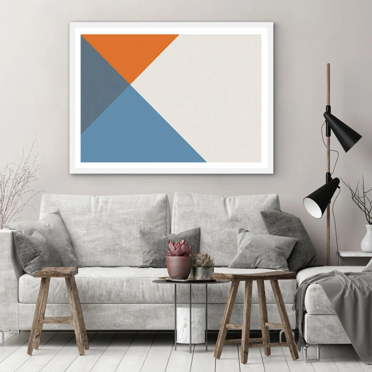 Poster in einem weißen Rahmen - In einem Winkel… - 91x61 cm