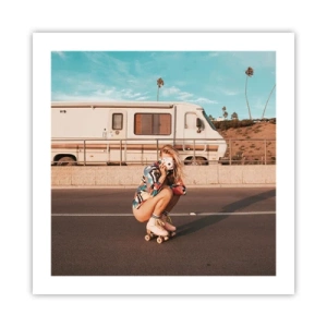 Poster - Lächel bitte! - 50x50 cm