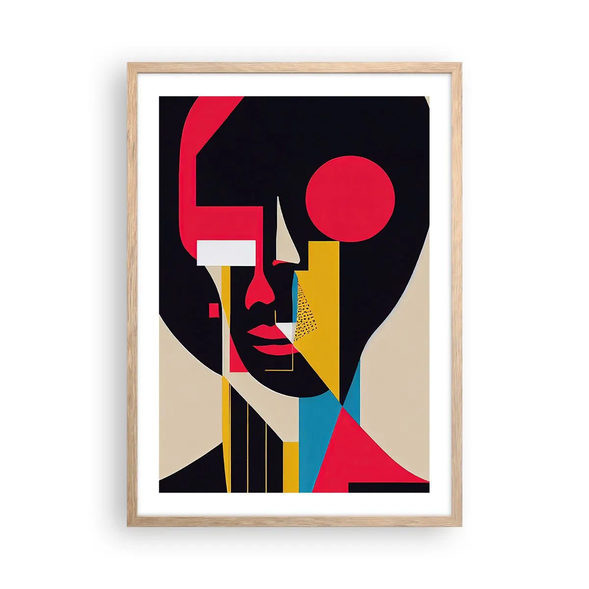 Poster in einem Rahmen aus heller Eiche - Ihre innere Welt - 50x70 cm