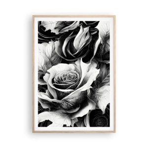 Poster in einem Rahmen aus heller Eiche - Immer Königin - 70x100 cm