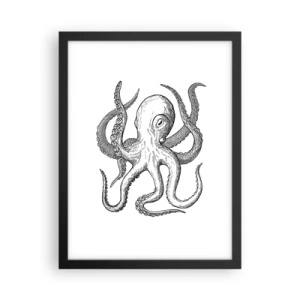 Poster in einem schwarzem Rahmen - Mit den Wellen tanzen - 30x40 cm