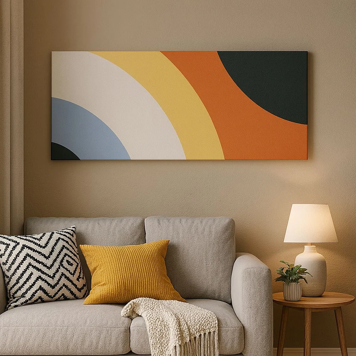 Bild auf Leinwand - Leinwandbild - Zu mir selbst - 100x40 cm