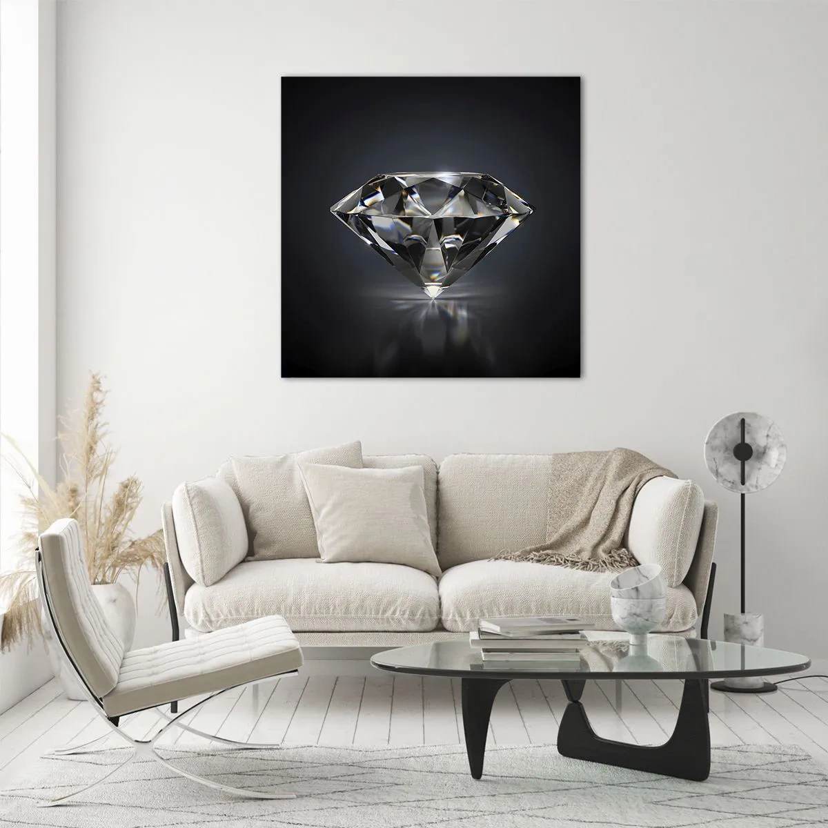 Glasbild - Bild auf glas - Beste Freundin - 70x70 cm