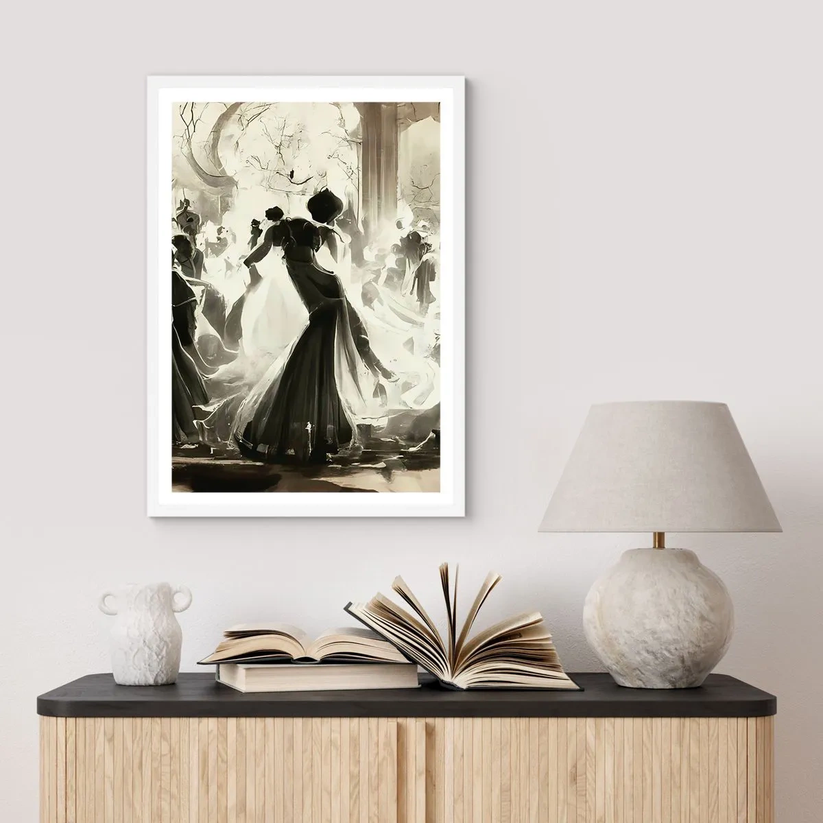 Poster in einem weißen Rahmen - Die große Maskerade - 30x40 cm