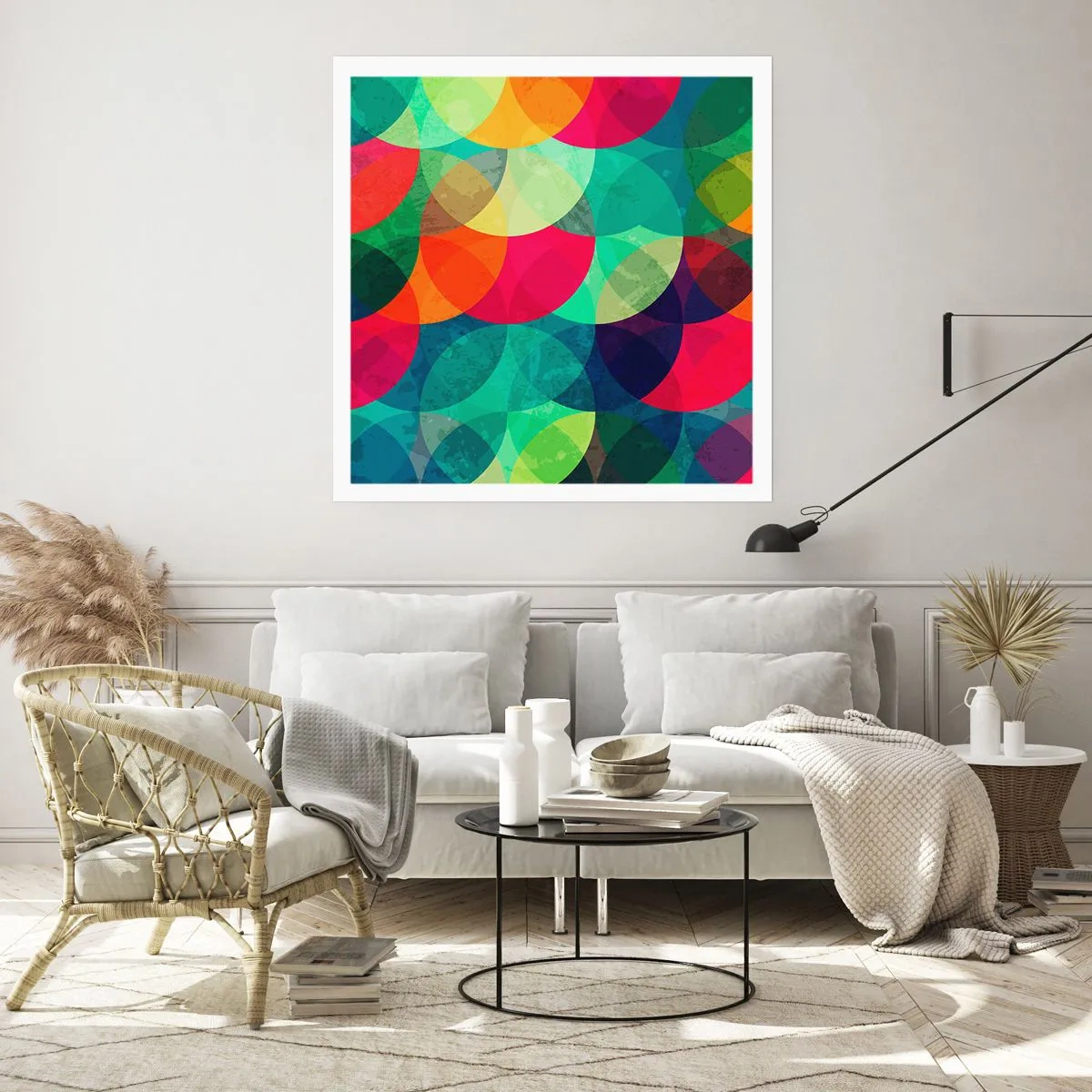 Poster - Aufstieg zum Regenbogen - 30x30 cm