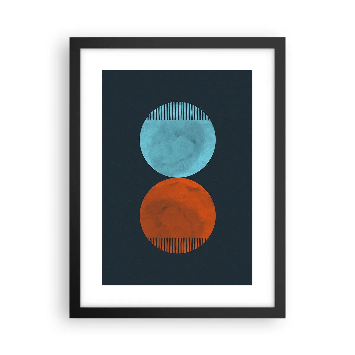 Poster in einem schwarzem Rahmen - Nur Geometrie? - 30x40 cm