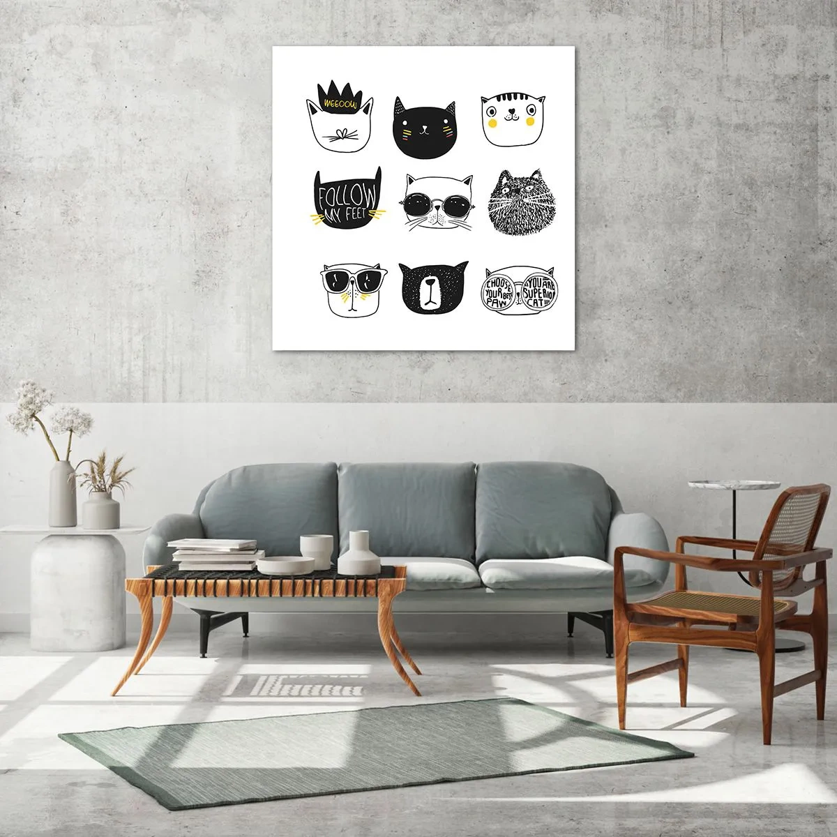 Glasbild - Bild auf glas - Jeder andere - 70x70 cm
