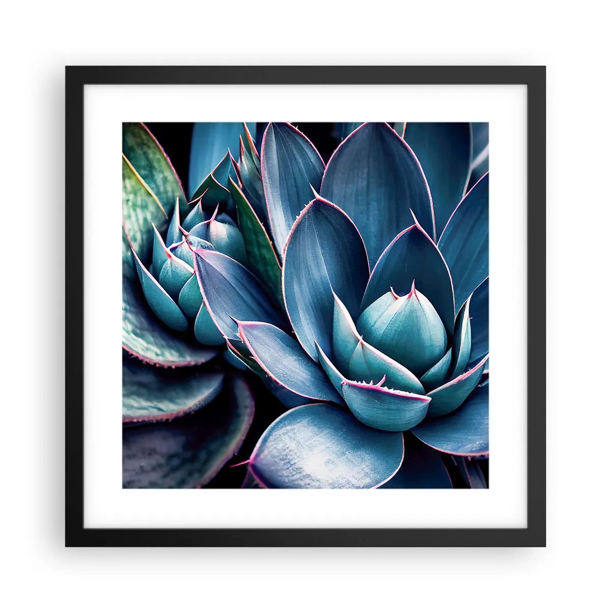 Poster in einem schwarzem Rahmen - Lebenskraft - 40x40 cm