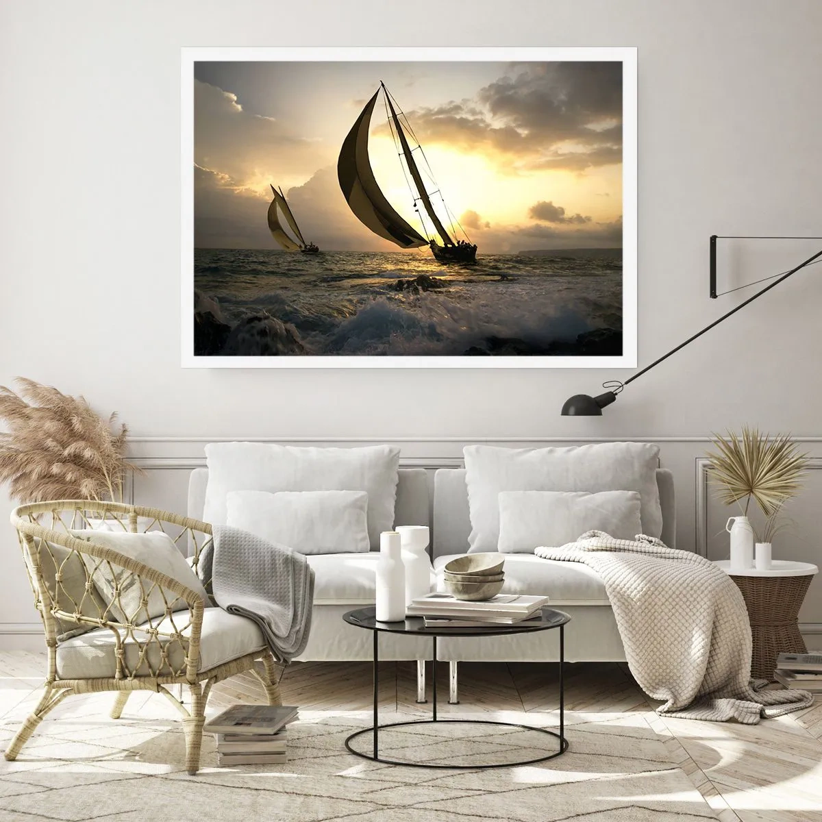 Poster - Mit dem Wind und gegen den Wind - 91x61 cm