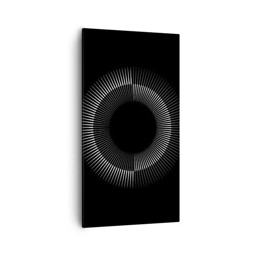 Bild auf Leinwand - Leinwandbild - Schwarze Sonne - 55x100 cm