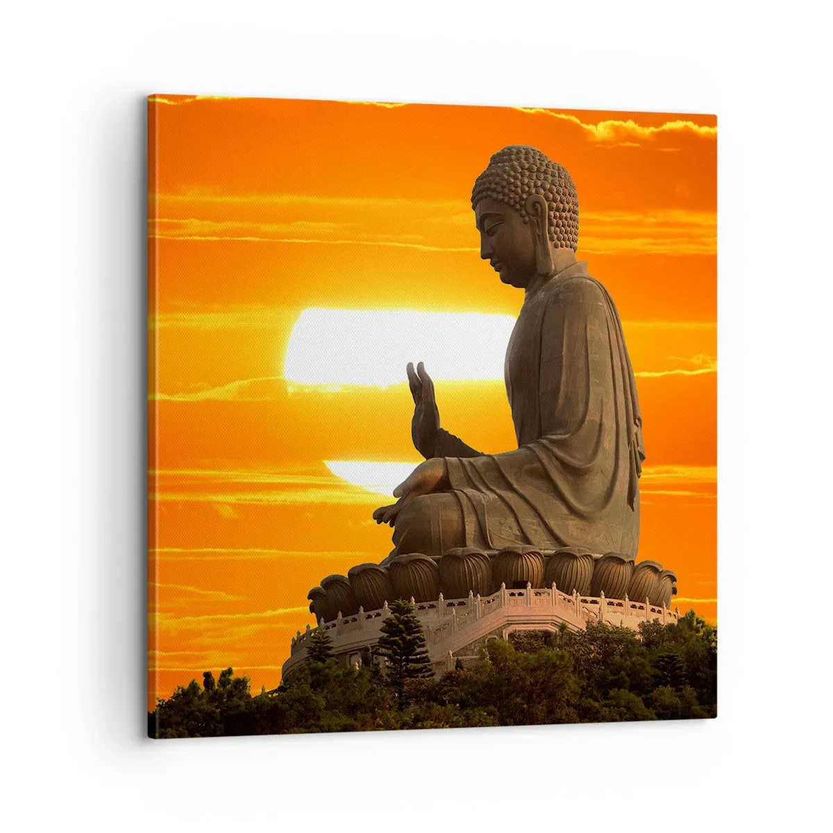 Bild auf Leinwand - Leinwandbild - Keine Angst vor der Welt - 60x60 cm