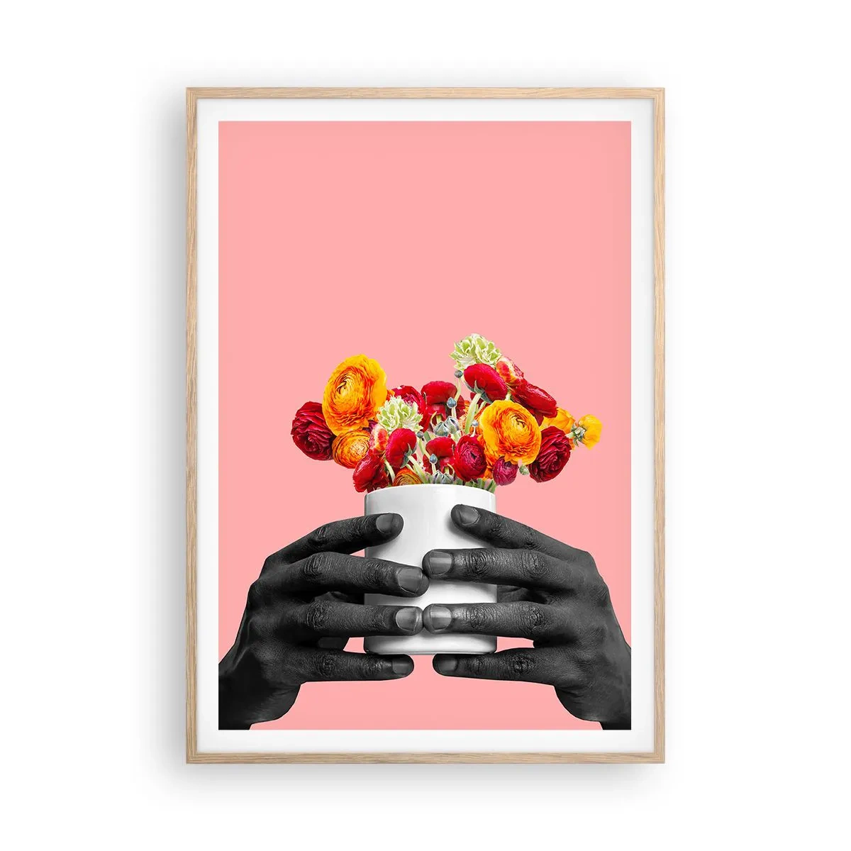 Poster in einem Rahmen aus heller Eiche - Die Apotheose des Lebens - 70x100 cm