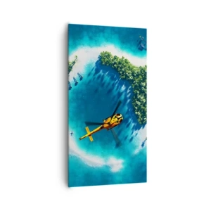 Bild auf Leinwand - Leinwandbild - Kauf dir eine Insel - 65x120 cm