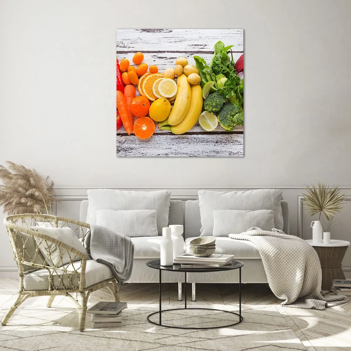 Glasbild - Bild auf glas - Es ist nicht genug? - 40x40 cm